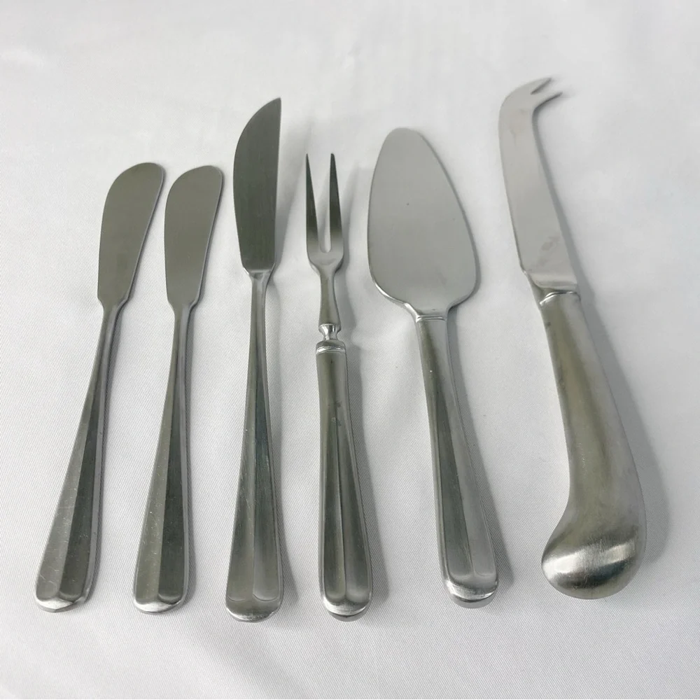 Supreme Cutlery Stainless Japan 6 Piece Assorted Cheese Knife Set